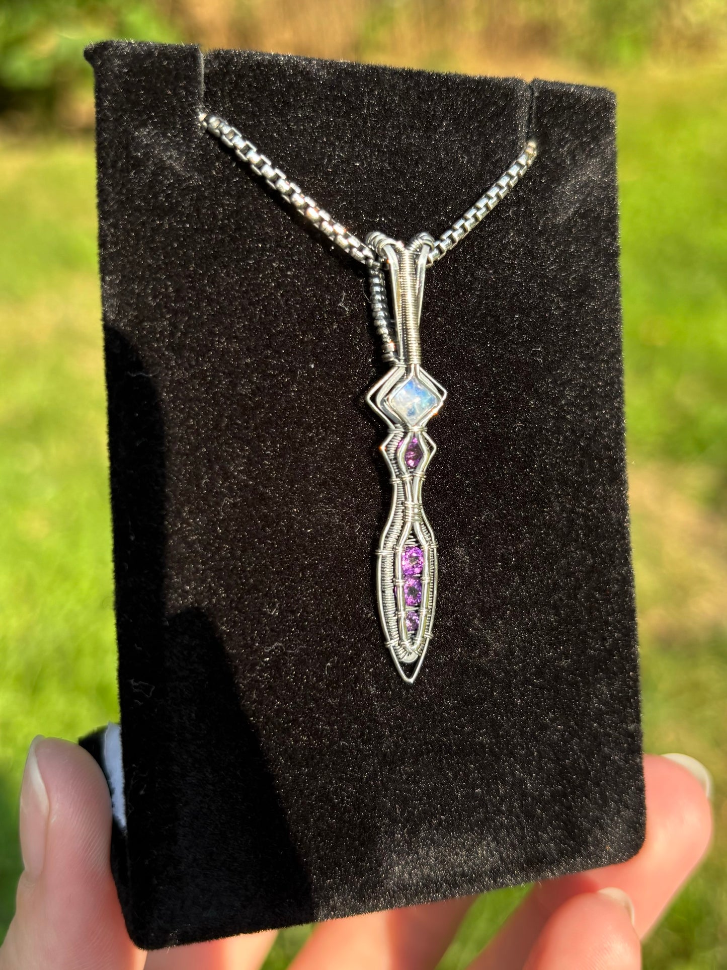 Amethyst & Moonstone mini Athame