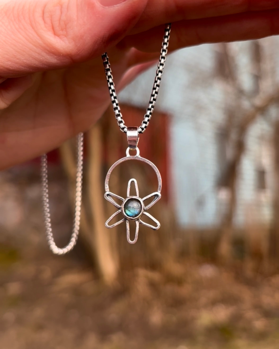 Labradorite Flower
