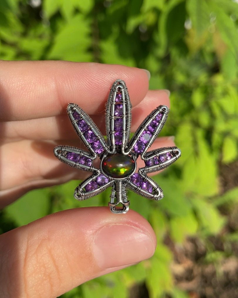 Cannabis Leaf Amulet