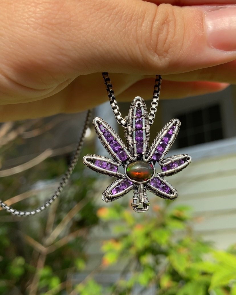 Cannabis Leaf Amulet