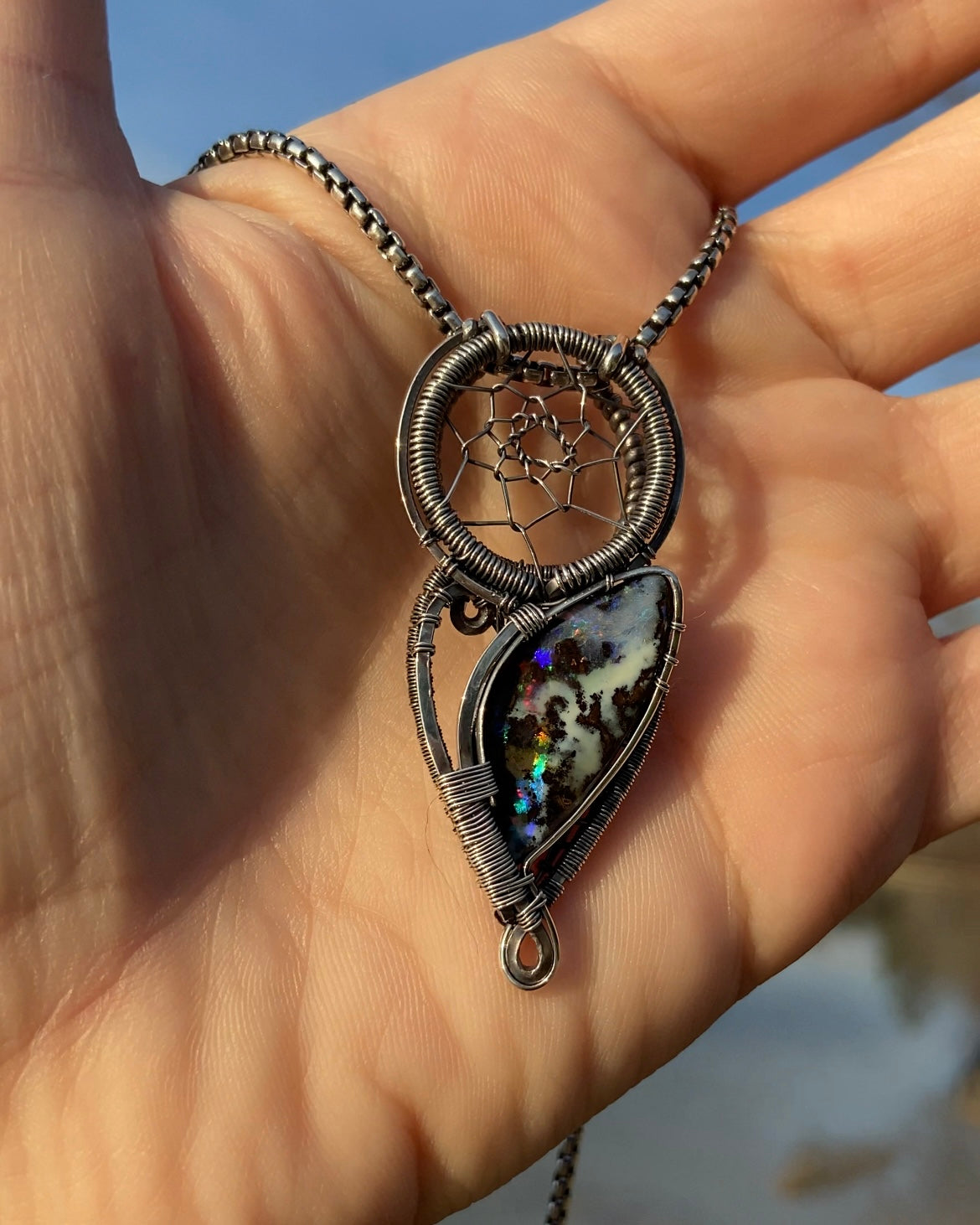 Boulder Opal Dreamcatcher