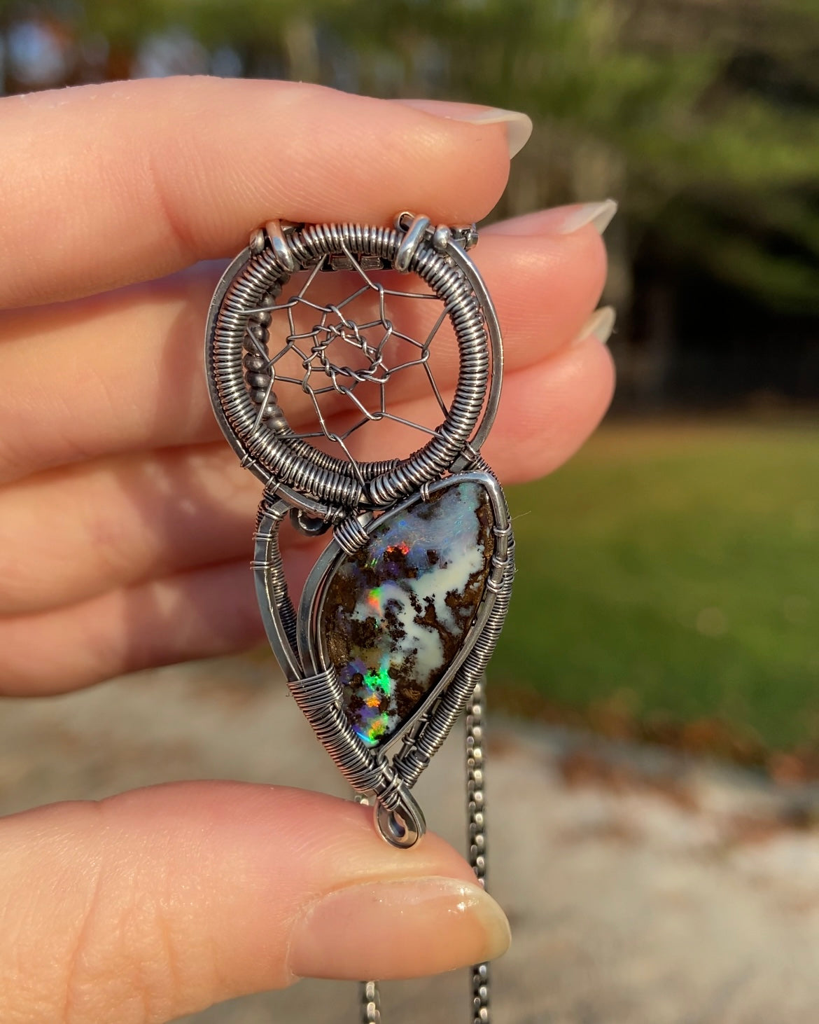 Boulder Opal Dreamcatcher