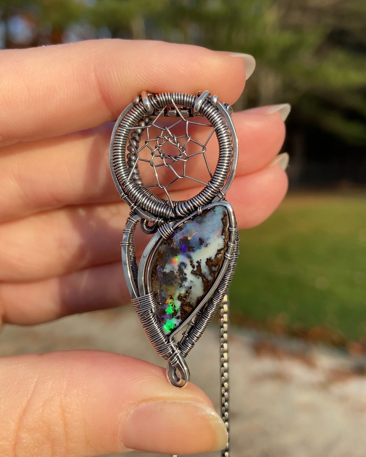 Boulder Opal Dreamcatcher