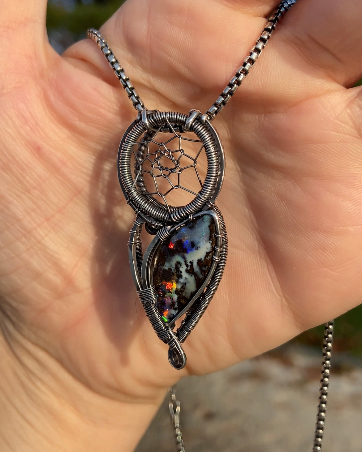 Boulder Opal Dreamcatcher