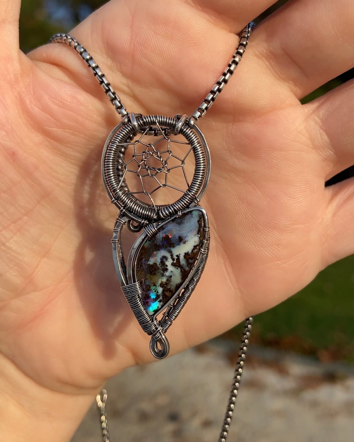 Boulder Opal Dreamcatcher