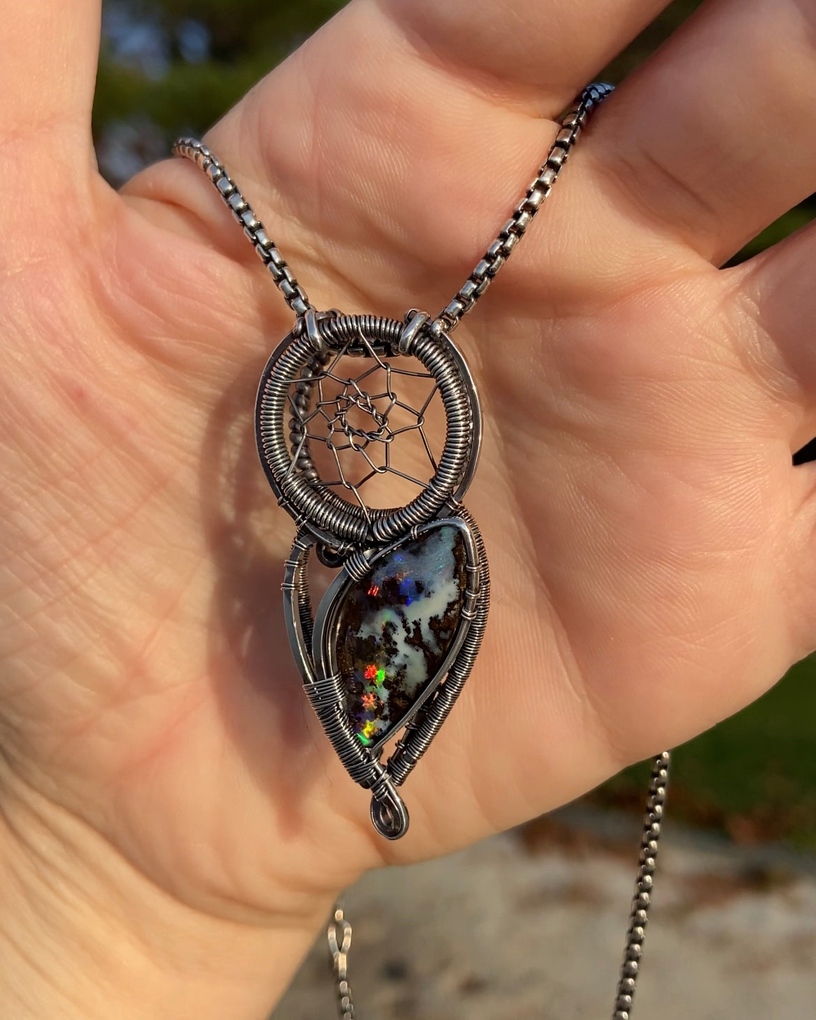 Boulder Opal Dreamcatcher