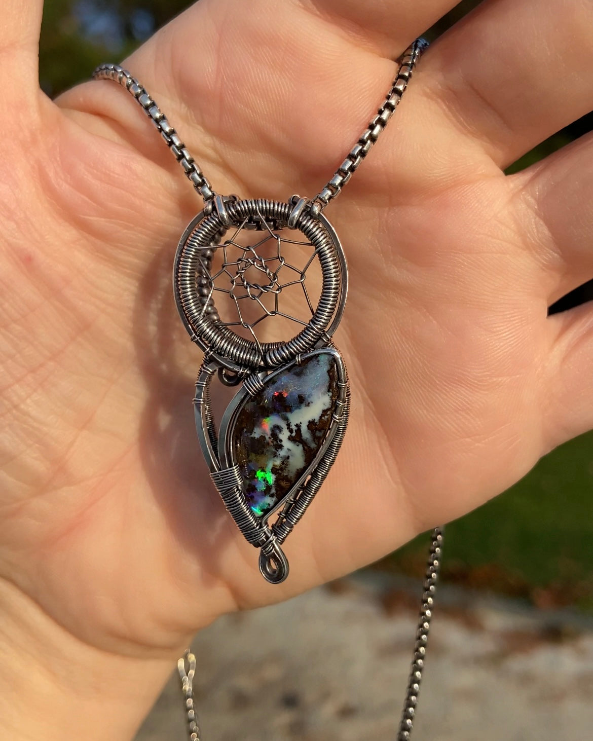 Boulder Opal Dreamcatcher