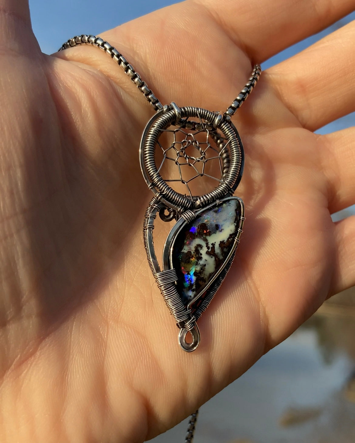 Boulder Opal Dreamcatcher