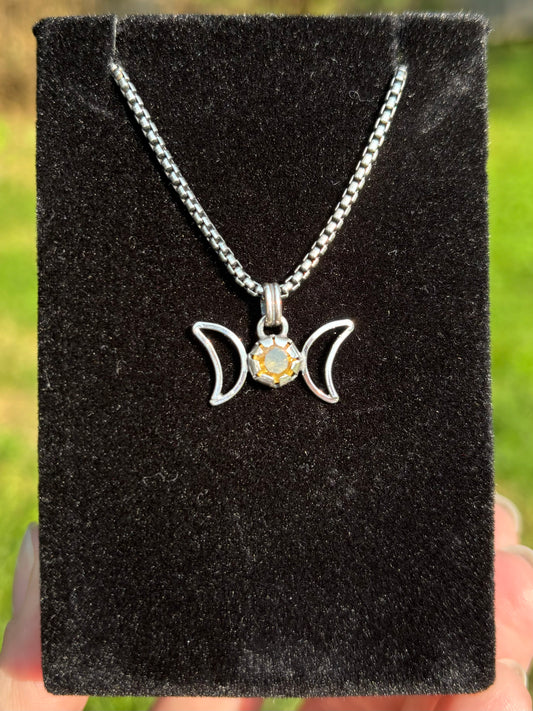 Triple Goddess Charm Pendant