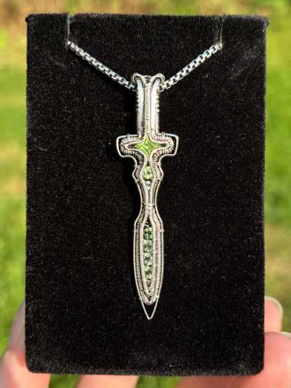 Peridot & Tourmaline Athame