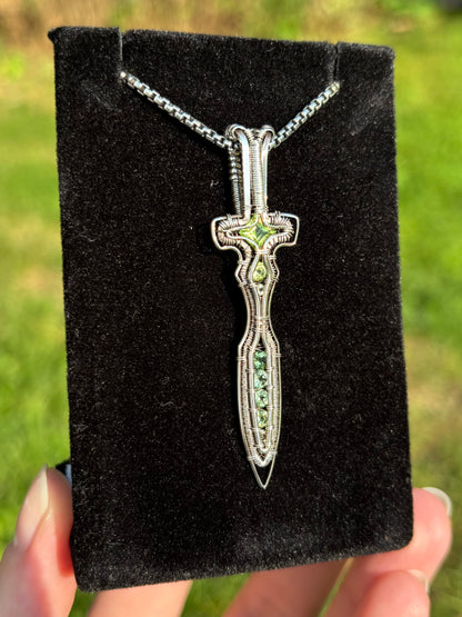 Peridot & Tourmaline Athame