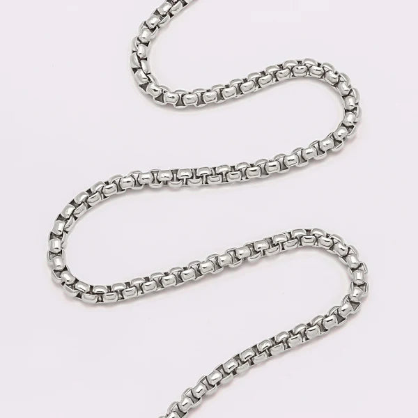 1.8mm sterling silver rounded box chain