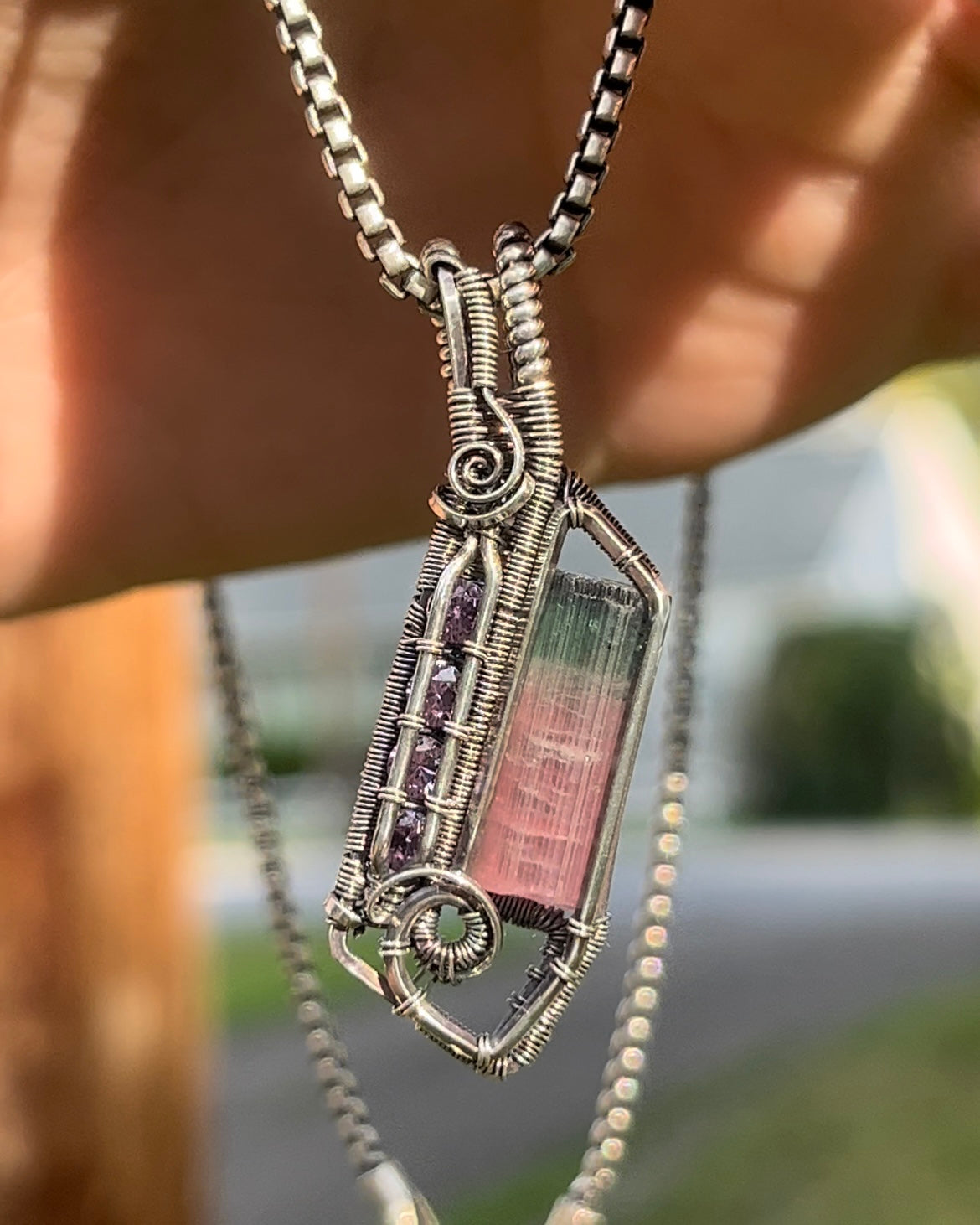 Tourmaline & Alexandrite Amulet