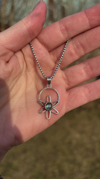 Labradorite Flower