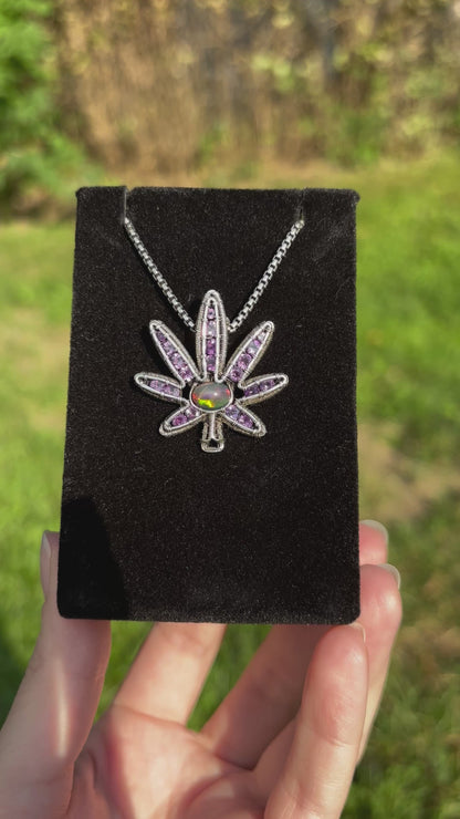 Cannabis Leaf Amulet