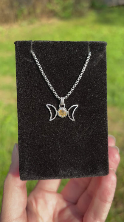 Triple Goddess Charm Pendant