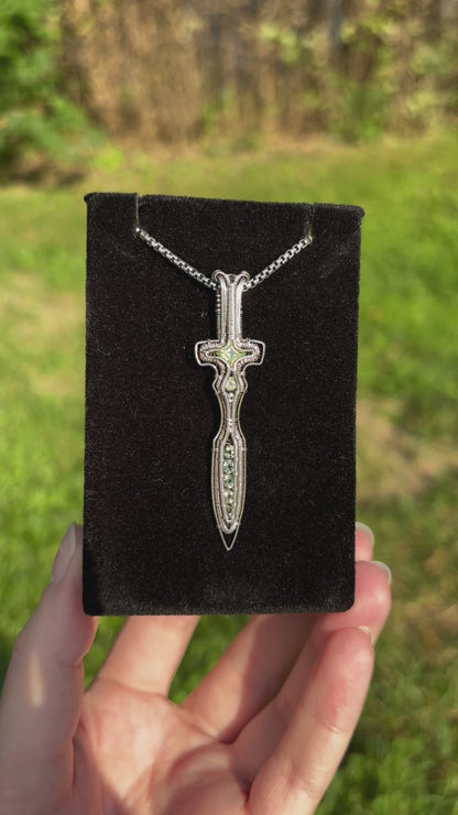 Peridot & Tourmaline Athame