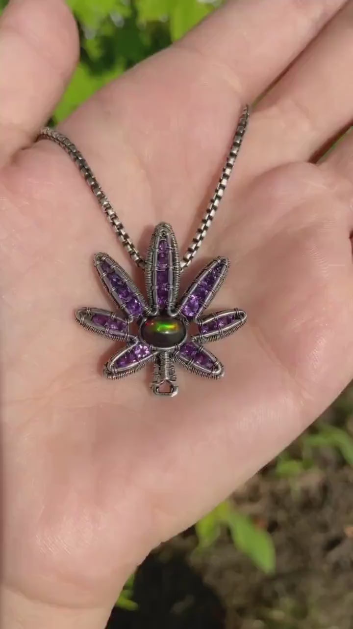 Cannabis Leaf Amulet